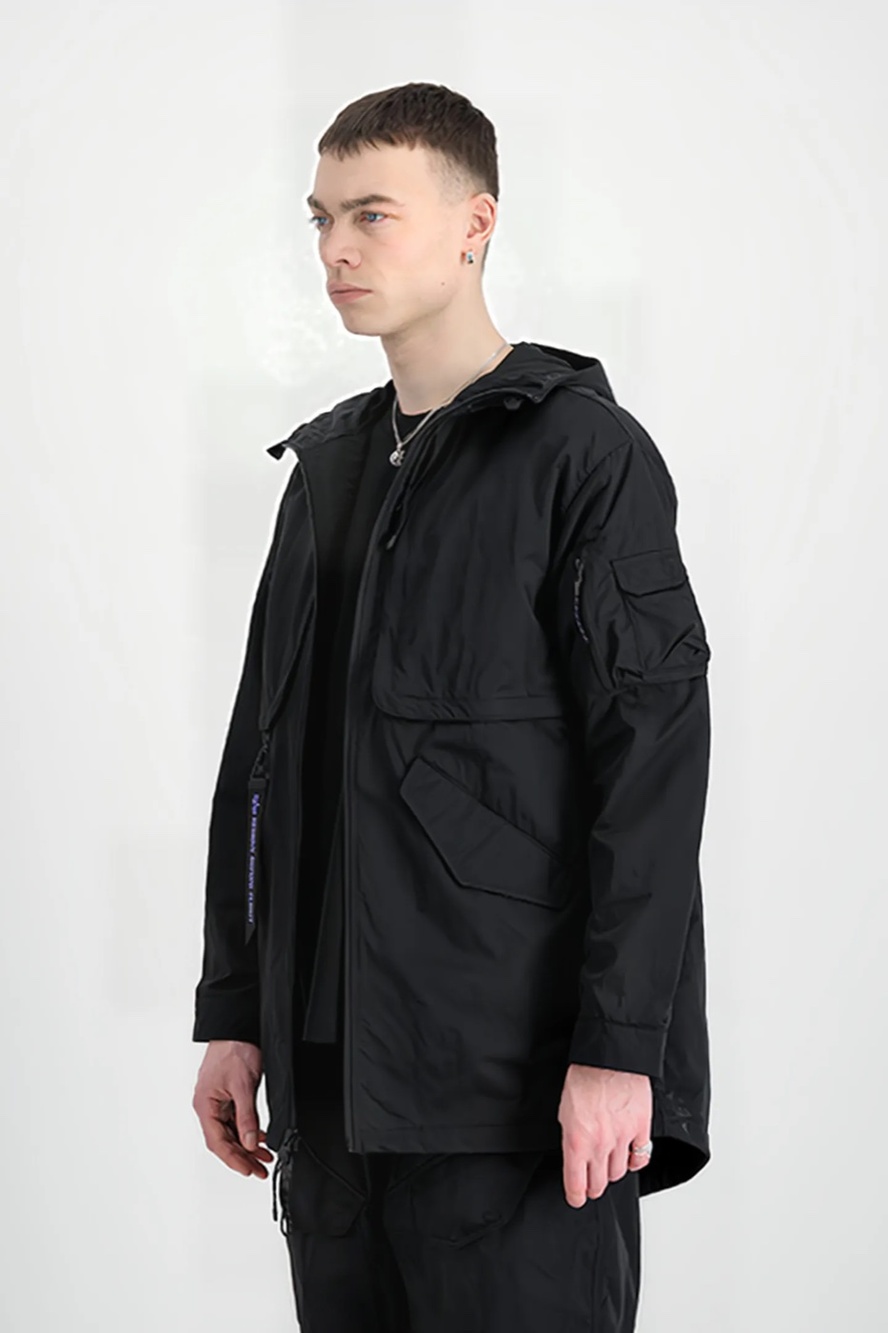 NWT Alpha Industries Utility Fishtail Jacket Black Sz S